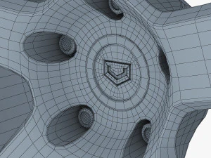 vossen vps-303 19 roda prata Modelo 3D