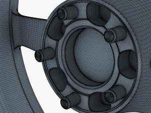 vossen vps-303 19 roda prata Modelo 3D