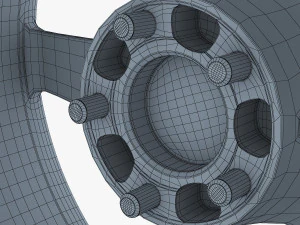 vossen vps-303 19 roda prata Modelo 3D