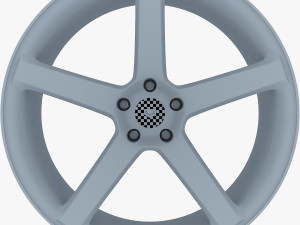 vossen vps-303 19 wheel silver 3D 模型