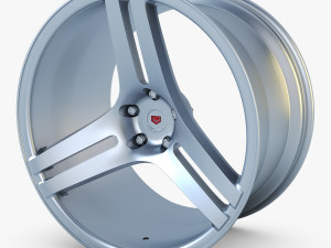 vossen vps-317 19 wheel silver 3D Model