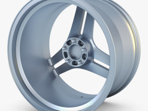 vossen vps-317 19 wheel silver 3D मॉडल