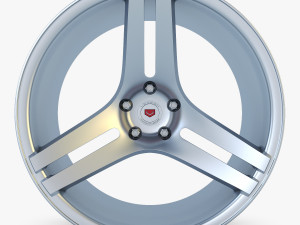 vossen vps-317 19 wheel silver 3D मॉडल