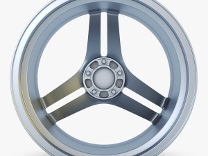 vossen vps-317 19 wheel silver 3D मॉडल
