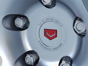 vossen vps-317 19 wheel silver 3D मॉडल