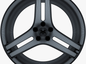 vossen vps-317 19 wheel silver 3D मॉडल