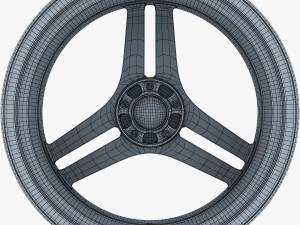 vossen vps-317 19 wheel silver 3D मॉडल