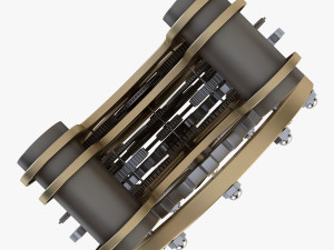 gear alarm clock v 1 Modelo 3D