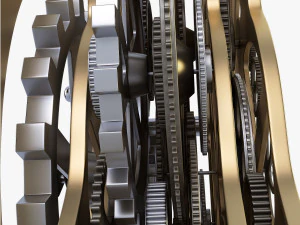 dişli &ccedil;alar saat v 1 3D Model