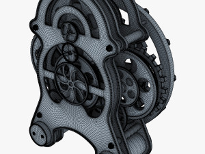 gear alarm clock v 1 Modelo 3D