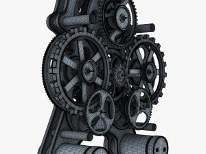 dişli &ccedil;alar saat v 1 3D Model