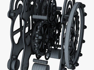 dişli &ccedil;alar saat v 1 3D Model