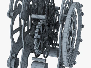 dişli &ccedil;alar saat v 1 3D Model