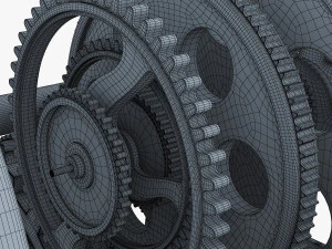 dişli &ccedil;alar saat v 1 3D Model