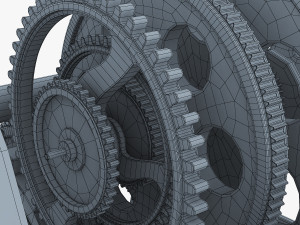 gear alarm clock v 1 Modelo 3D