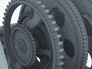 dişli &ccedil;alar saat v 1 3D Model