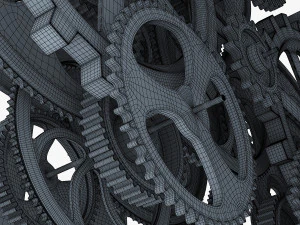 dişli &ccedil;alar saat v 1 3D Model