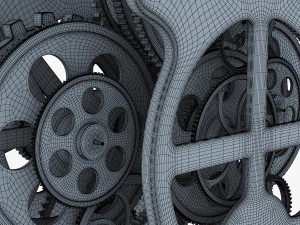 dişli &ccedil;alar saat v 1 3D Model