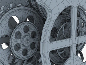 dişli &ccedil;alar saat v 1 3D Model