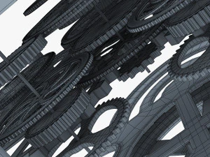 dişli &ccedil;alar saat v 1 3D Model