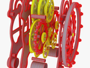 dişli &ccedil;alar saat v 1 3D Model