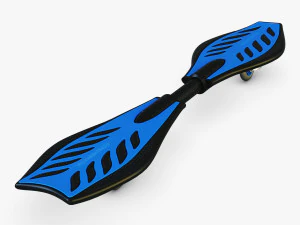 razor ripstik classic blue v 1 mid poly 3D Model