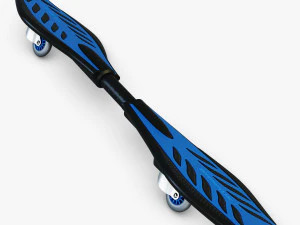 razor ripstik classic blue v 1 mid poly 3D Model