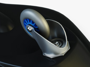 razor ripstik classic blue v 1 mid poly 3D Model
