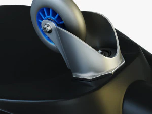 razor ripstik classic blue v 1 mid poly 3D Model