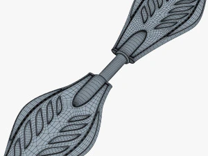 razor ripstik classic blue v 1 mid poly 3D Model