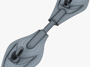 razor ripstik classic blue v 1 mid poly 3D Model