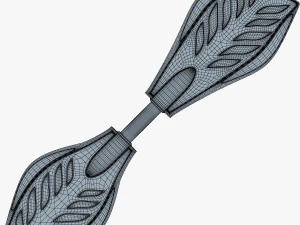 razor ripstik classic blue v 1 mid poly 3D Model