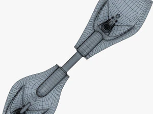 razor ripstik classic blue v 1 mid poly 3D Model