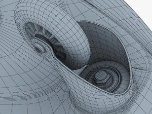 razor ripstik classic blue v 1 mid poly 3D Model