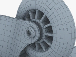 razor ripstik classic blue v 1 mid poly 3D Model