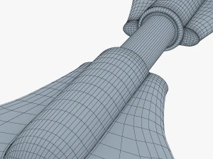 razor ripstik classic blue v 1 mid poly 3D Model