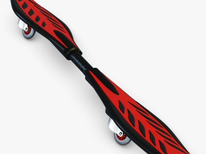 razor ripstik classic red v 1 mid poly 3Dモデル