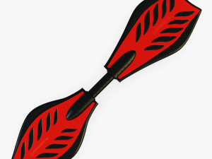 razor ripstik classic red v 1 mid poly 3Dモデル