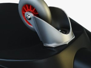 razor ripstik classic red v 1 mid poly 3Dモデル