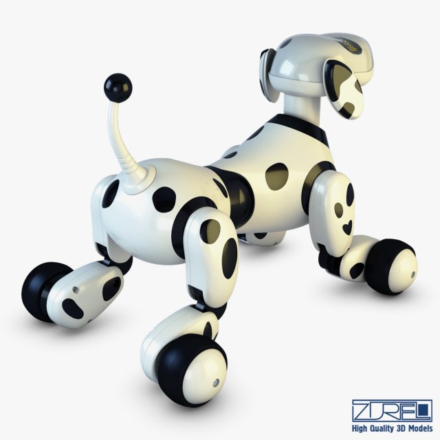 zoomer robot dog dalmatian 3D Model in Robot 3DExport