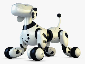 zoomer robot dog dalmatian 3D Model