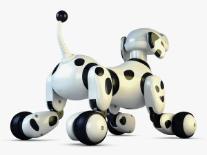 zoomer robot dog dalmatian 3D Model