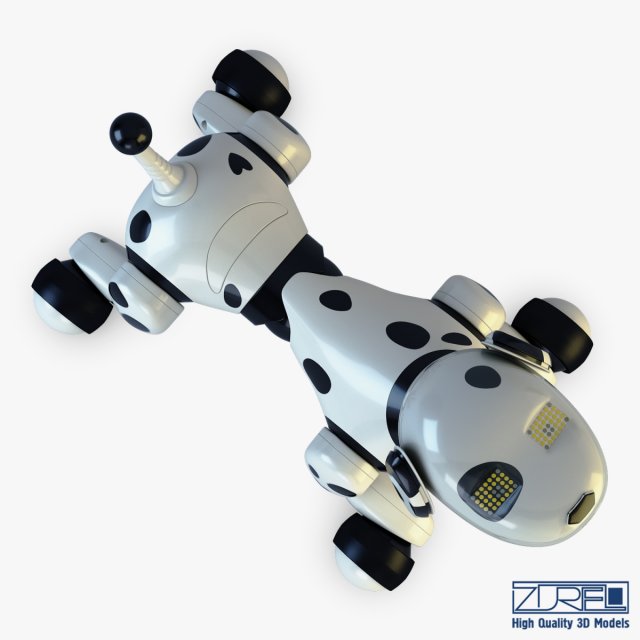 zoomer robot dog dalmatian 3D in 3DExport