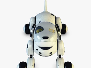 zoomer robot dog dalmatian 3D Model