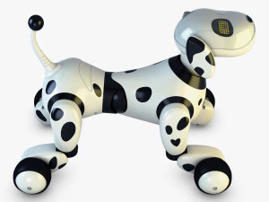 zoomer robot dog dalmatian 3D Model