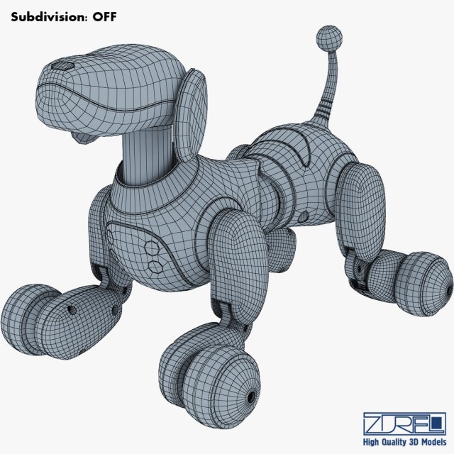 zoomer robot dog dalmatian 3D Model in Robot 3DExport
