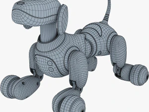 zoomer robot dog dalmatian 3D Model