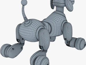 zoomer robot dog dalmatian 3D Model