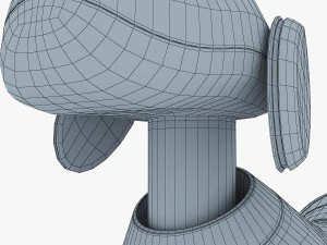 zoomer robot dog dalmatian 3D Model