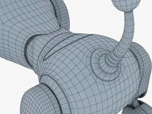 zoomer robot dog dalmatian 3D Model